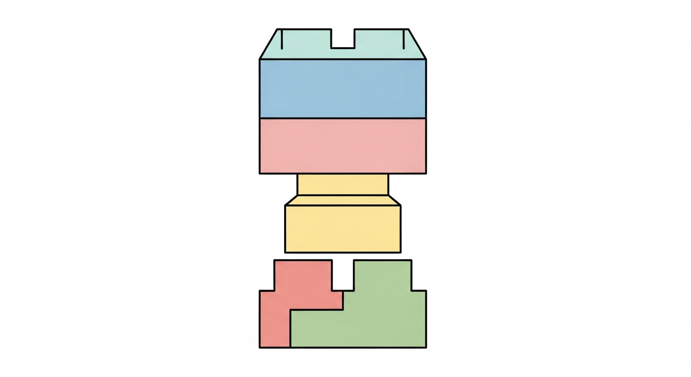 Korean syllable block construction showing how consonants and vowels combine