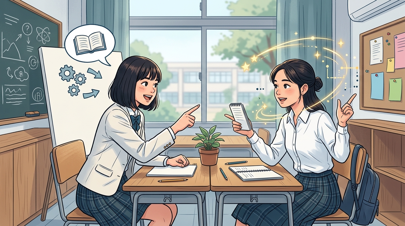 Japanese learners discussing how topic and subject information changes in conversation